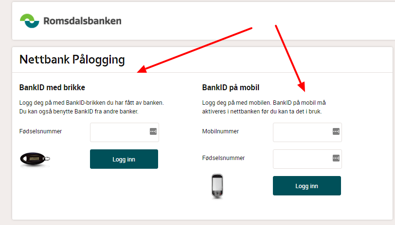 Nettbank logg inn Romsdalsbanken tidligere Bud Fræna og Hustad Sparebank