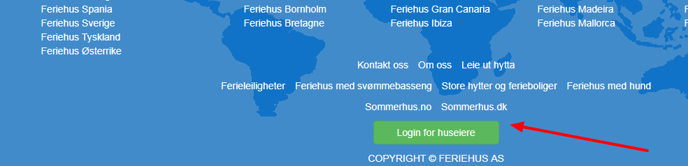 logg inn Feriehus no Feriehus i hele Europa med prisgaranti